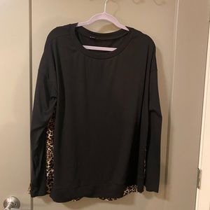 Cheetah detail sweater